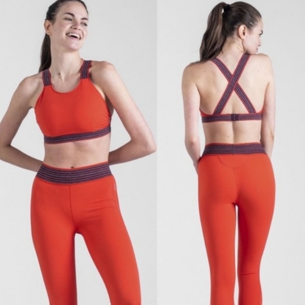 FP Movement Practice Makes Perfect Sports Bra in Red Size M - Free People EUC
